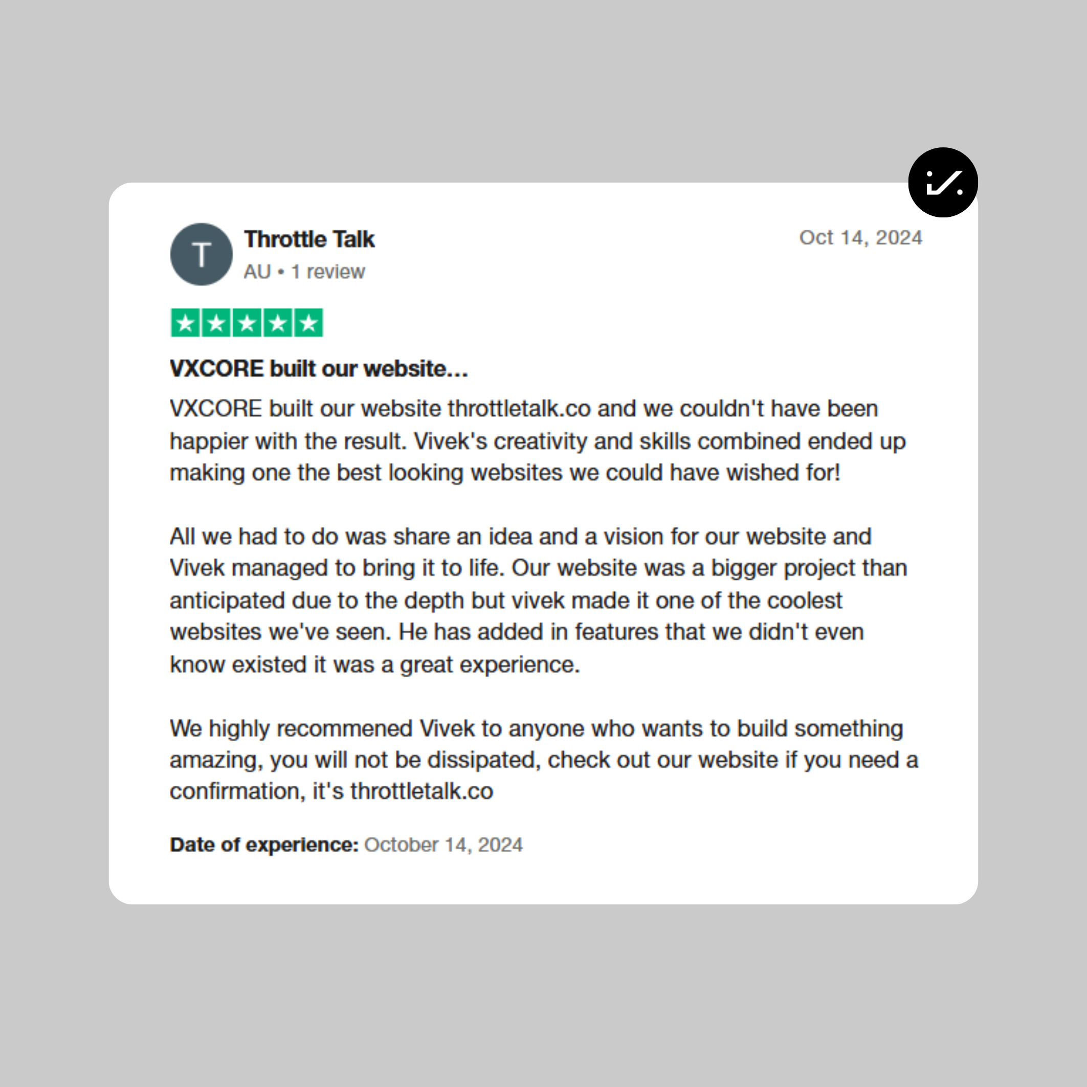 VXCORE PVT LTD REVIEW 01